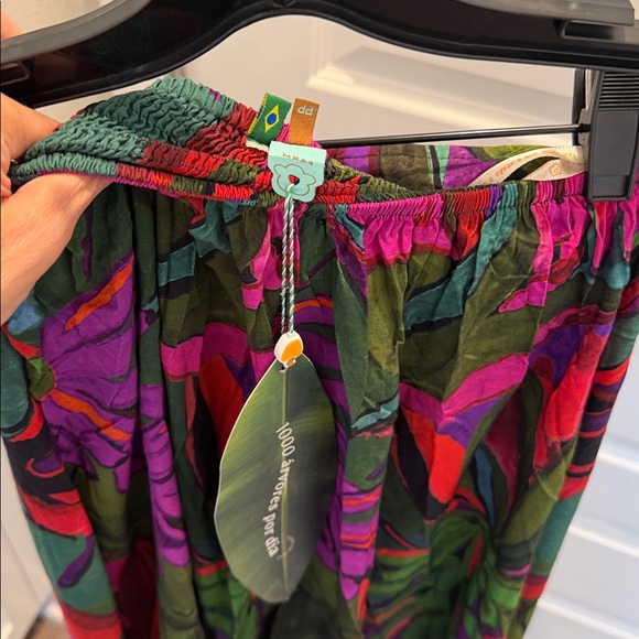FARM Rio Leafs Strapless Jumpsuit Size XS